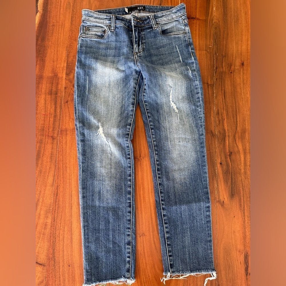 Kut From The Kloth Catherine Boyfriend Crop Jeans Size 0